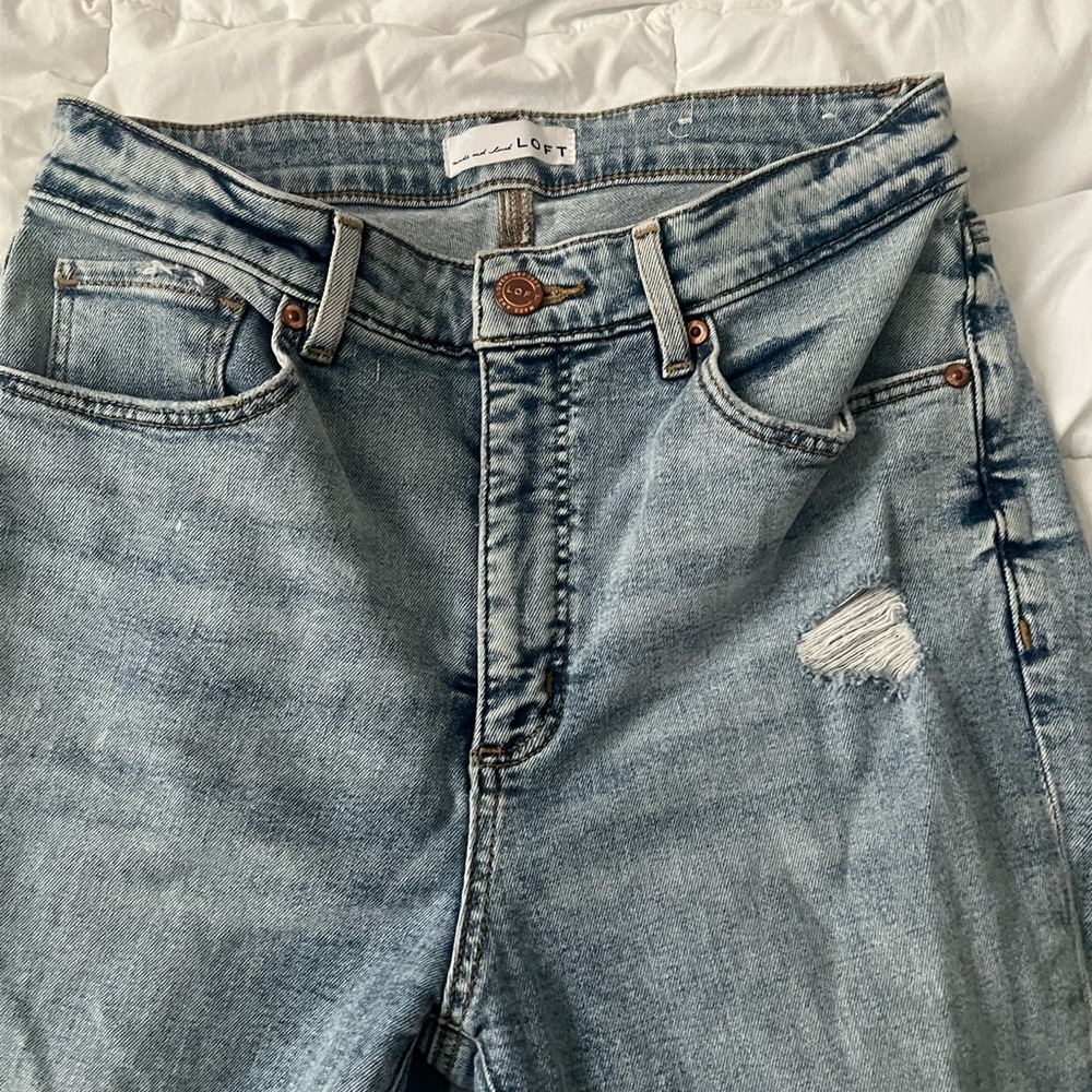 Loft ankle cut jeans
